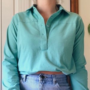 Vintage quarter button down shirt